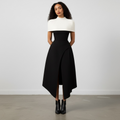 The Étoile Noir & Ivory Elegance Dress | Maison Étoile