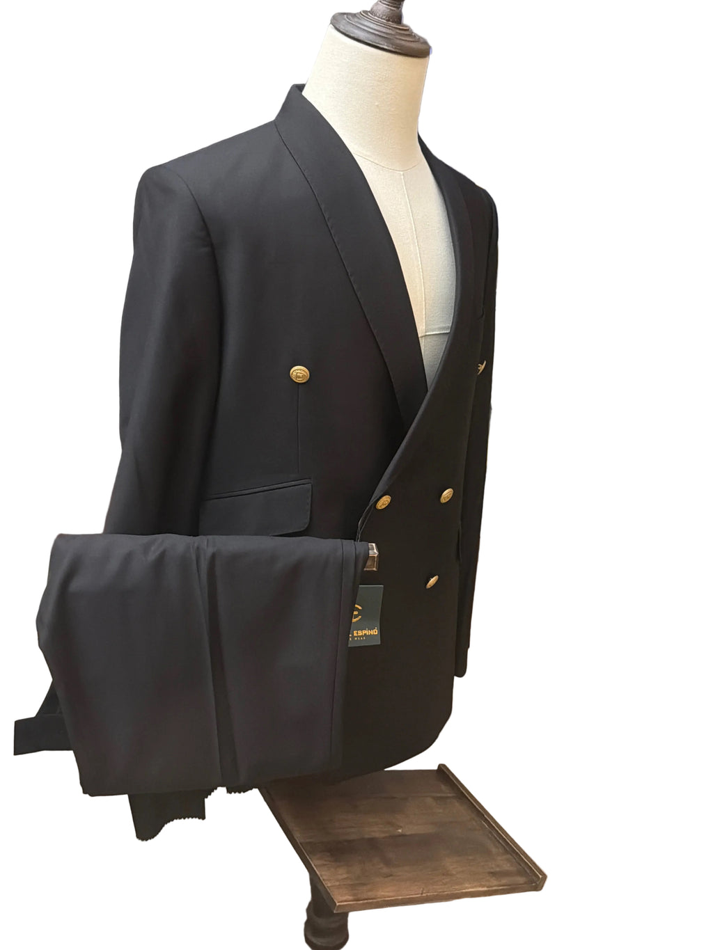 Black Double-Breasted Suit