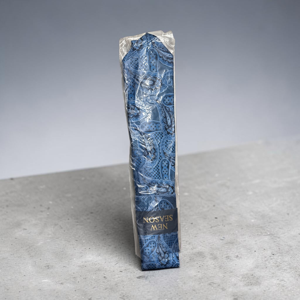 Blue Paisley Luxury Tie