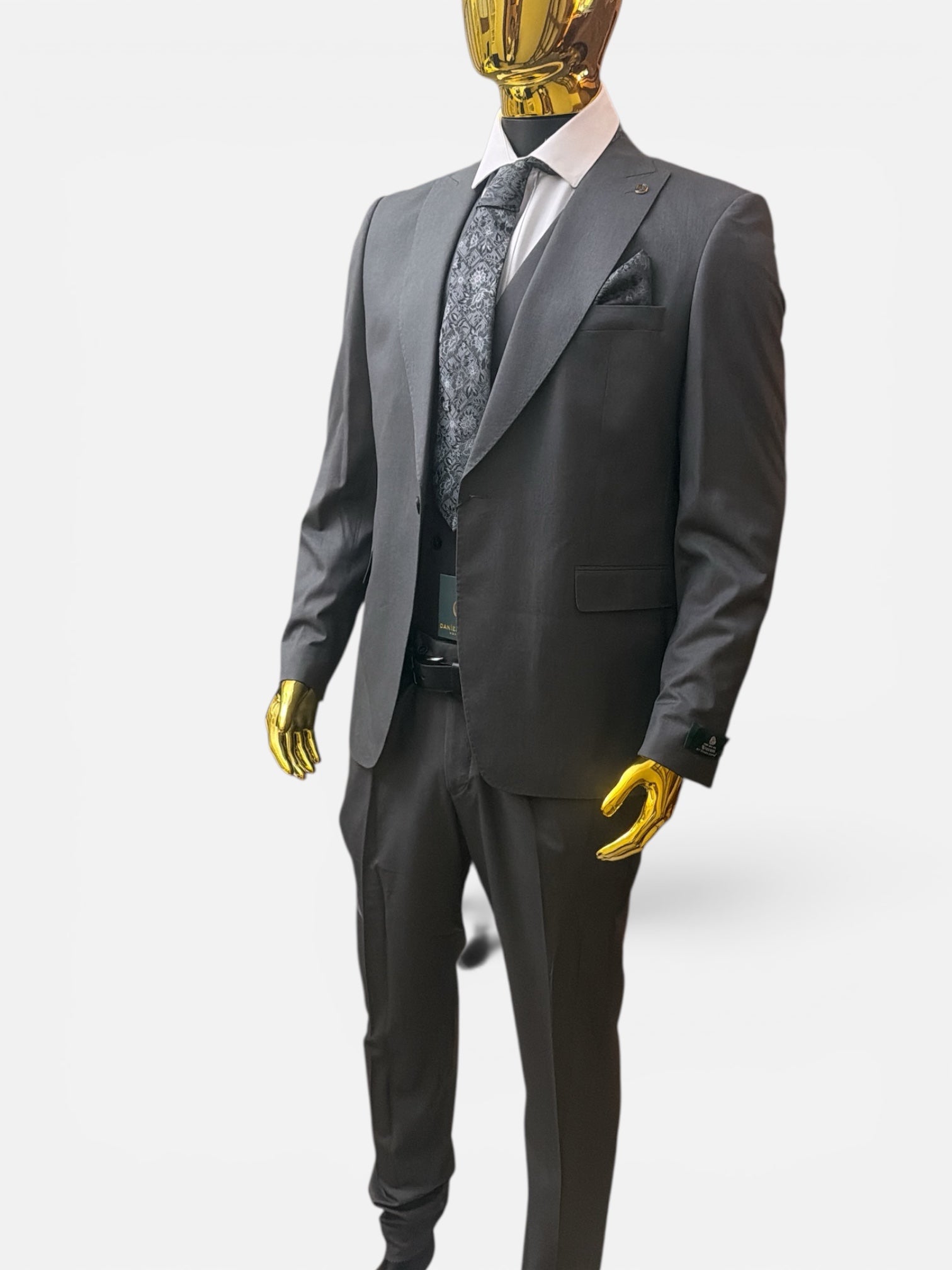 Turkish Tailored Charcoal Gray Suit – Size 58 (EU)