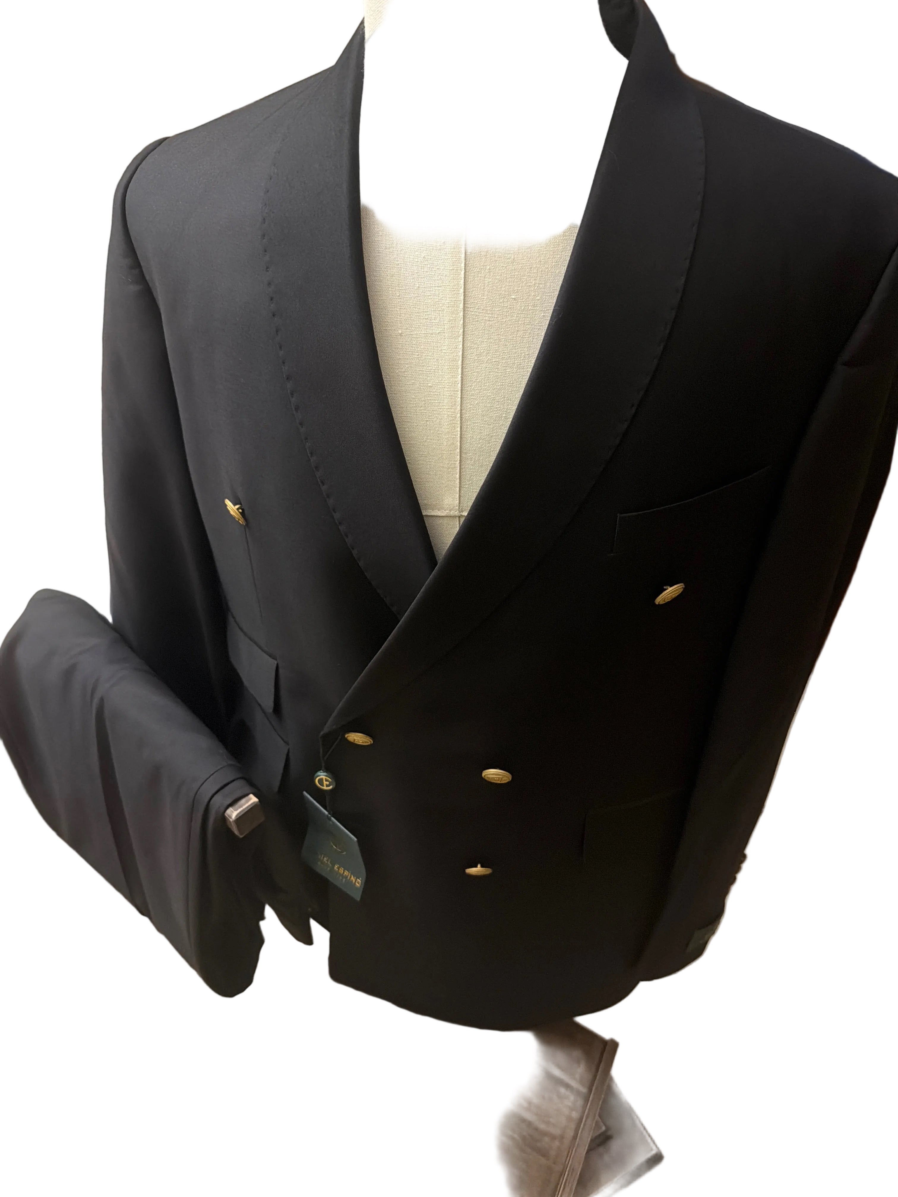 Black Double-Breasted Suit
