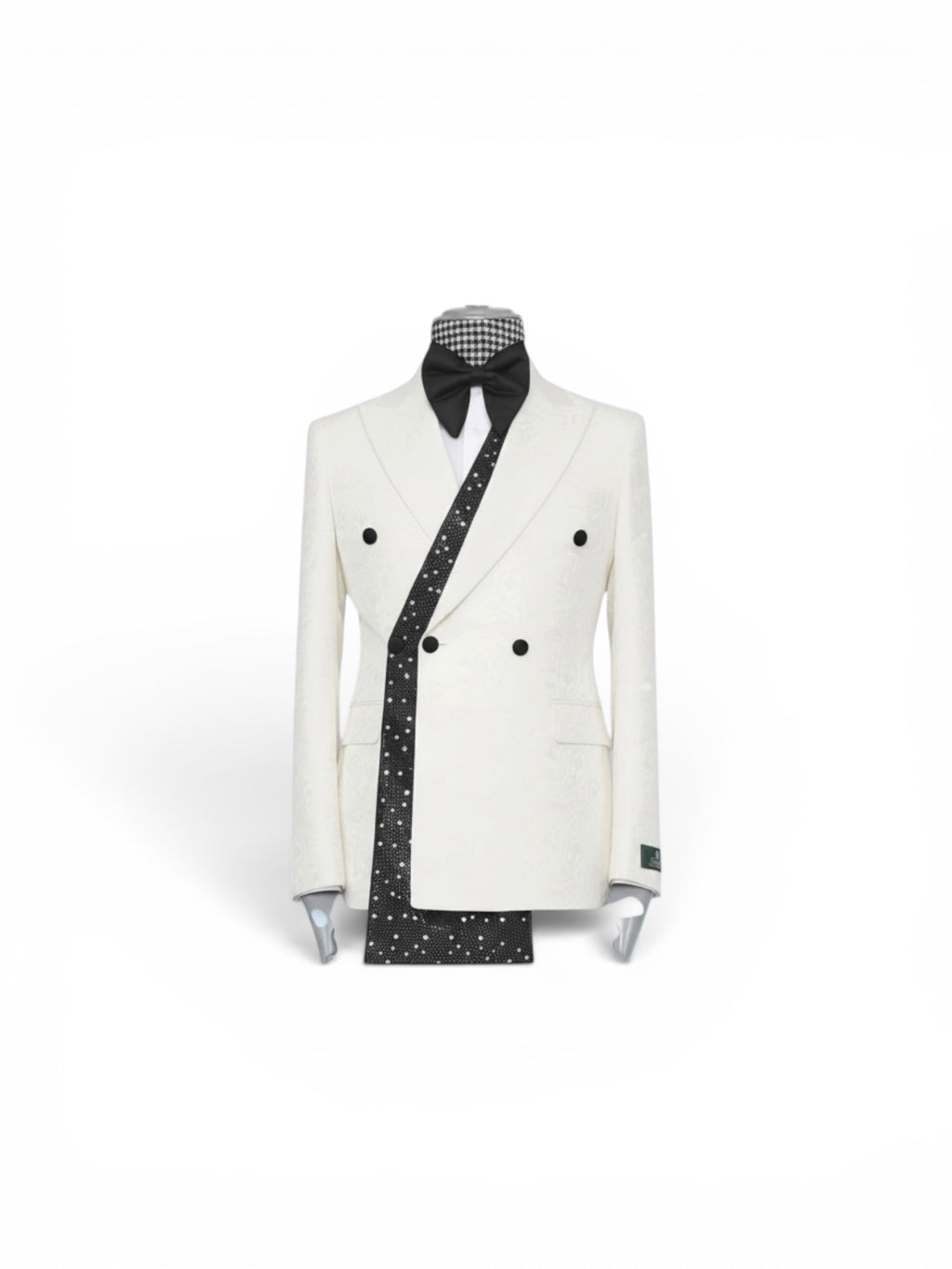 MAISON ÉTOILE White Double-Breasted Tuxedo