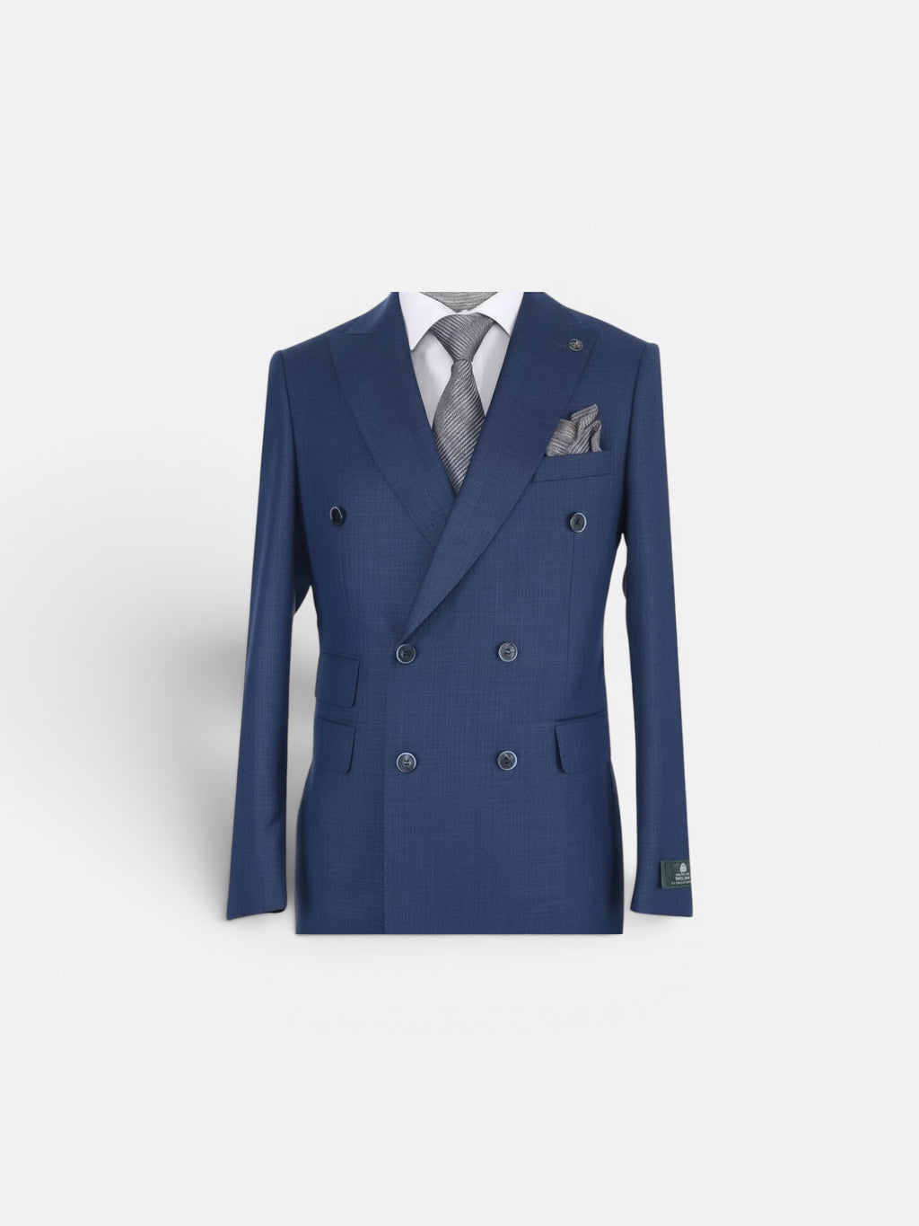 Double-Breasted Blue Suit