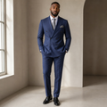 Double-Breasted Blue Suit