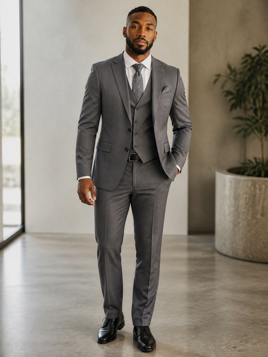 Turkish Tailored Charcoal Gray Suit – Size 58 (EU)