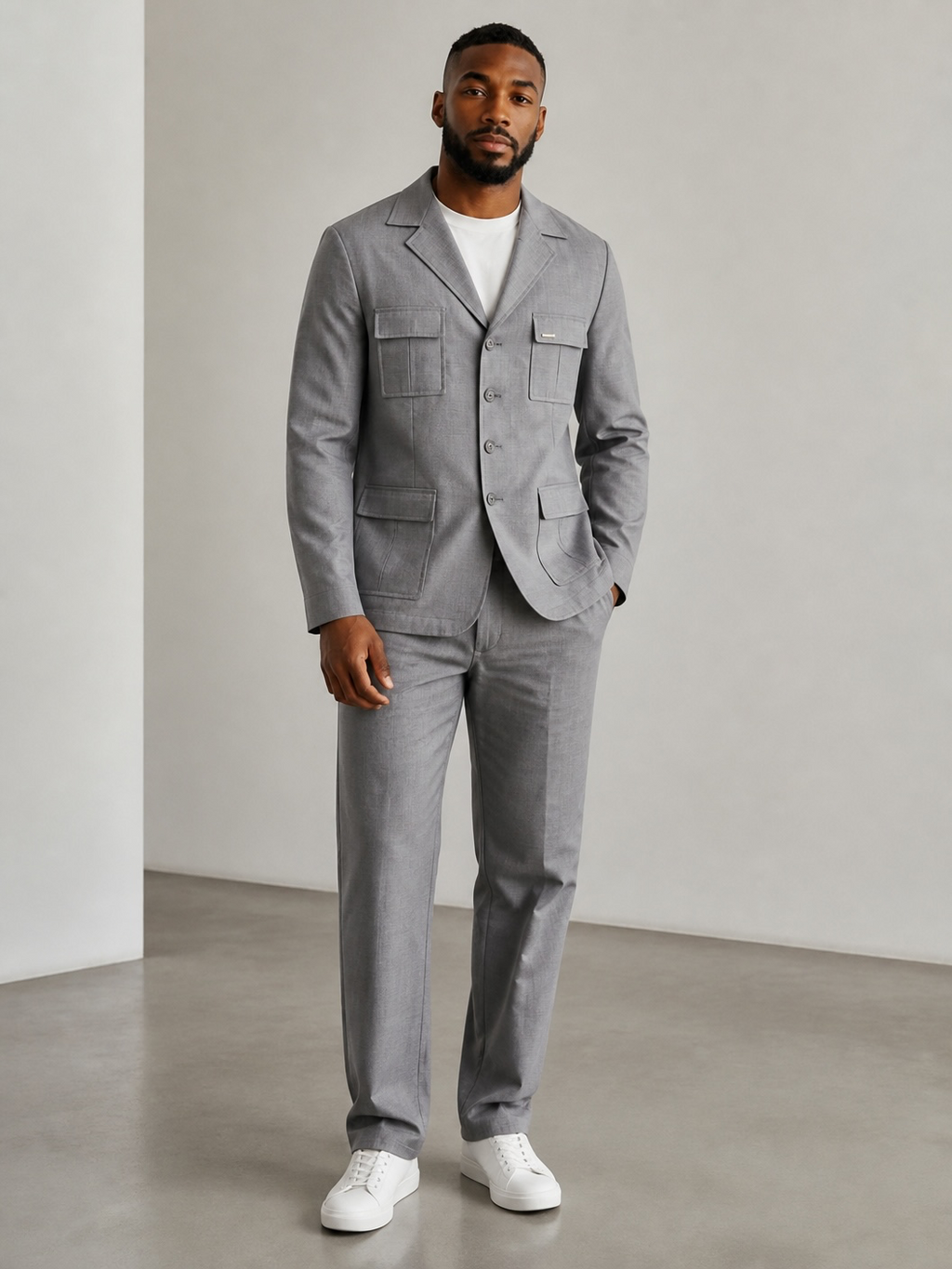 Daniel Ermino Classic Grey Suit