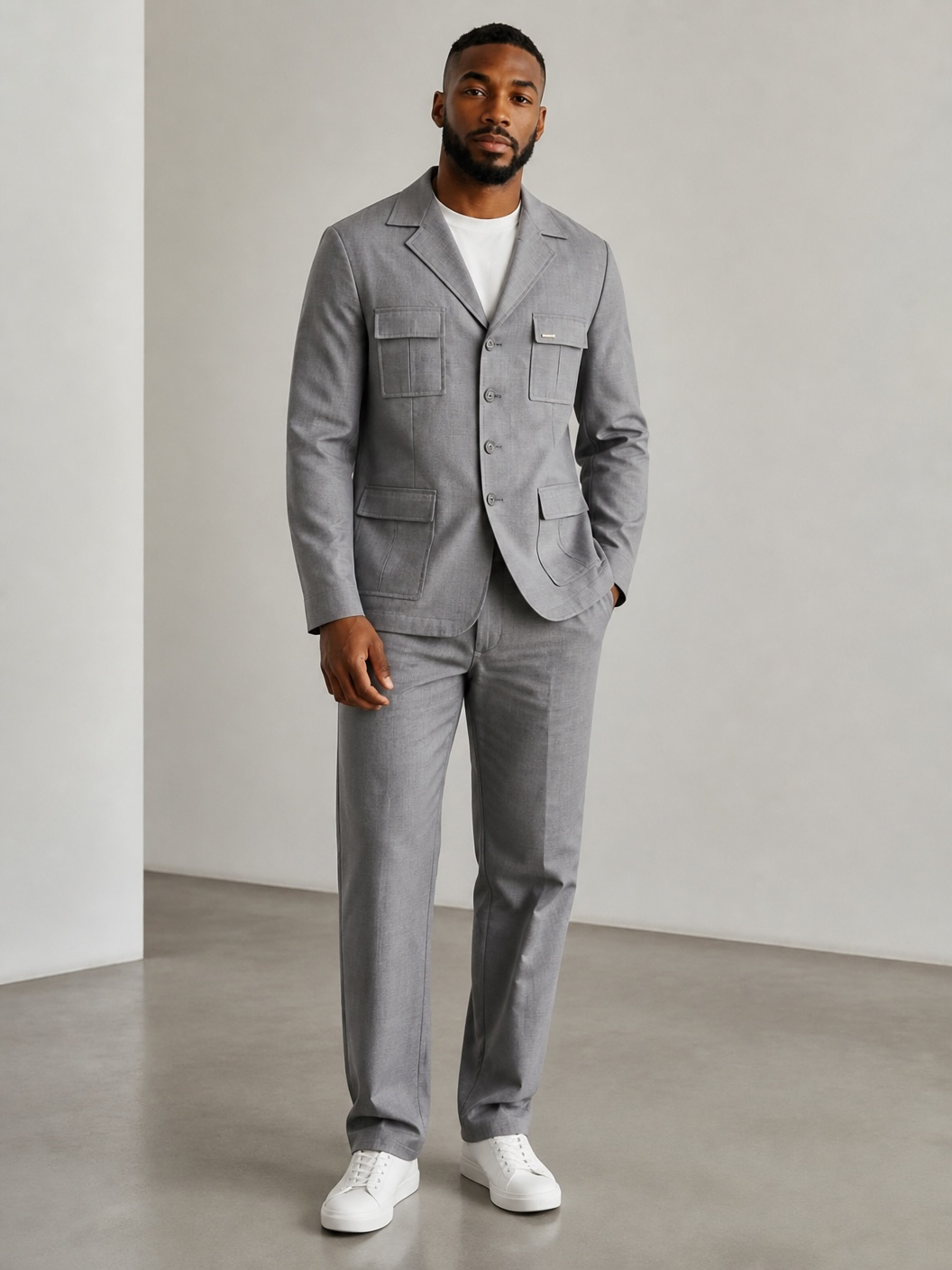 Daniel Ermino Classic Grey Suit