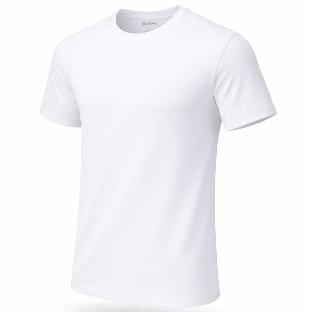 Men's 3-Pack Classic S/S Crew Neck 100% Cotton Undershirts