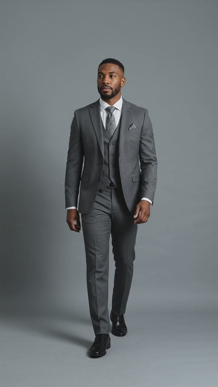 Turkish Tailored Charcoal Gray Suit – Size 58 (EU)